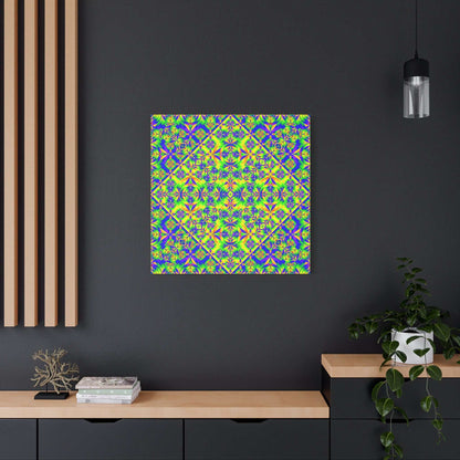 Psychedelic Kaleidoscope Matte Canvas Art — Vibrant Geometric Wall Decor