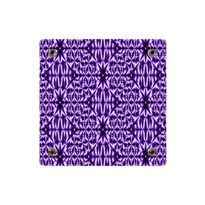 Purple Kaleidoscope Acrylic Wall Panel — Geometric Abstract Home Decor