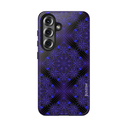 Blue Mandala Tough Phone Case — Protective Personalized Phone Cover