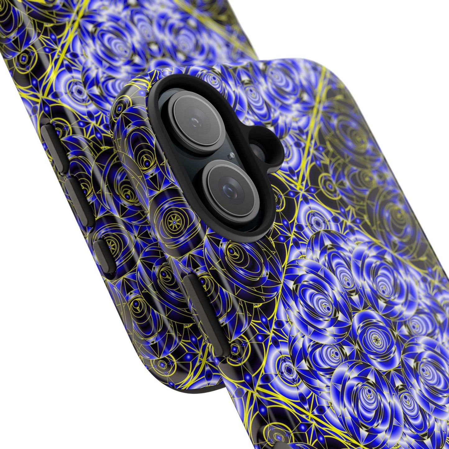 Blue Mandala Tough Phone Case — Personalized Name Option