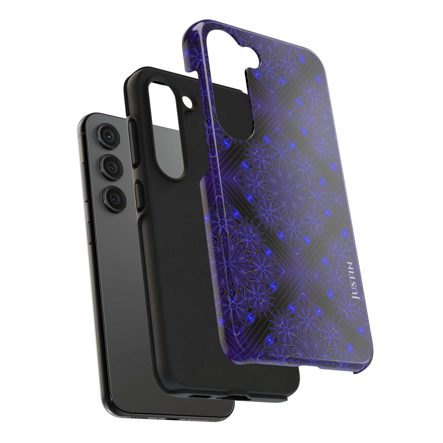 Blue Mandala Tough Phone Case — Protective Personalized Phone Cover