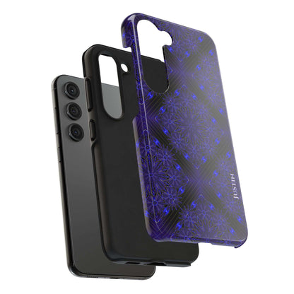 Blue Mandala Tough Phone Case — Protective Personalized Phone Cover