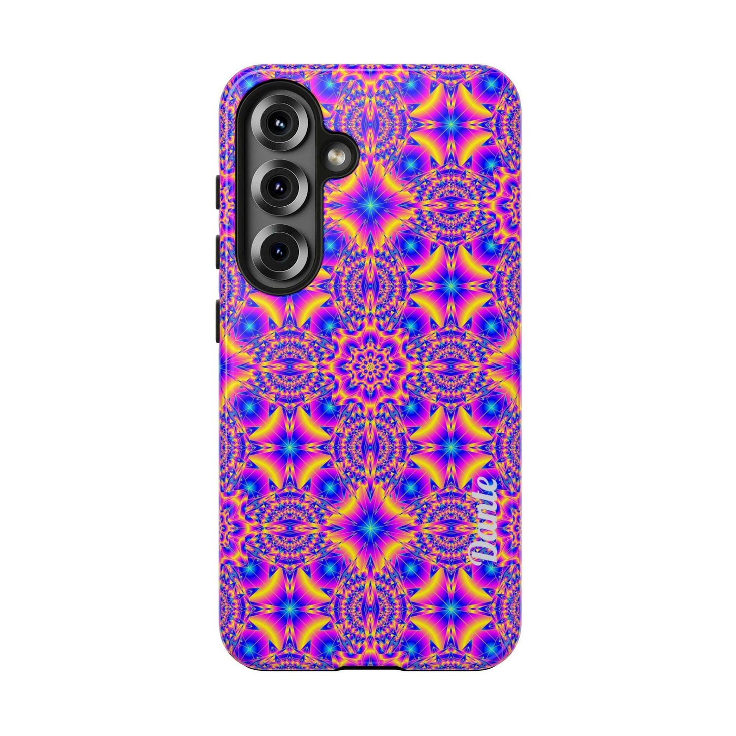 Psychedelic Kaleidoscope Tough Phone Case — Vibrant Geometric Pattern