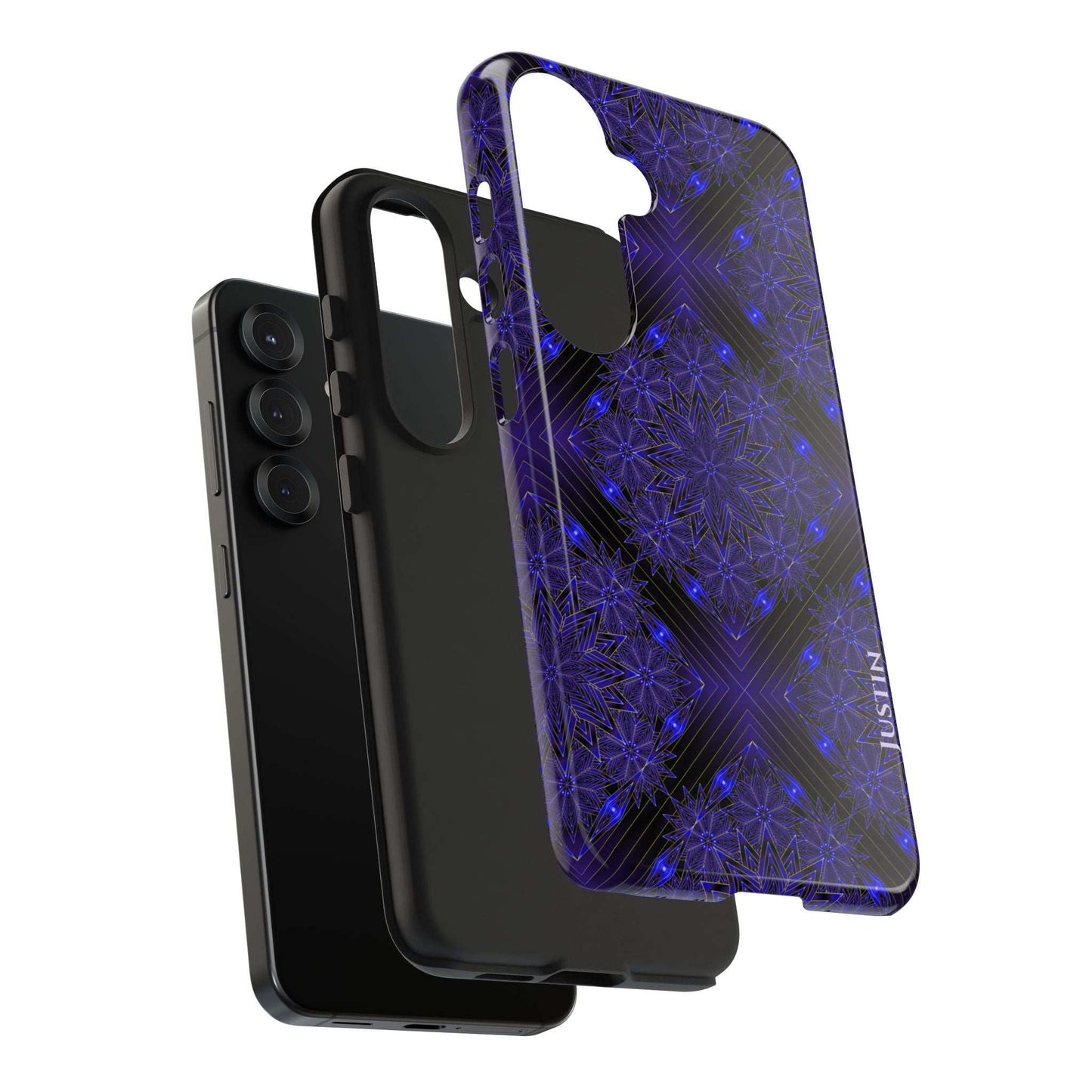 Blue Mandala Tough Phone Case — Protective Personalized Phone Cover