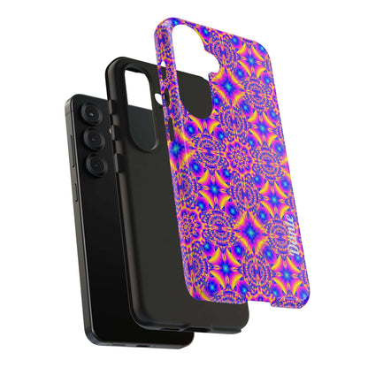 Psychedelic Kaleidoscope Tough Phone Case — Vibrant Geometric Pattern