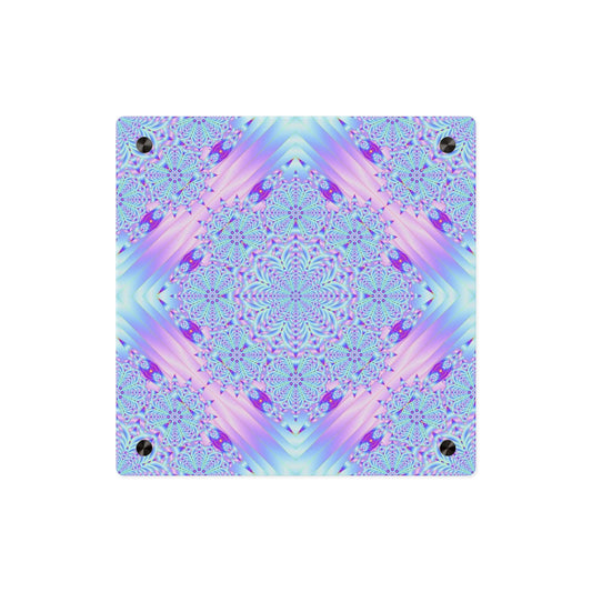 Acrylic Panel — Pastel Kaleidoscope Mandala Wall Art