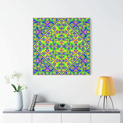 Psychedelic Kaleidoscope Matte Canvas Art — Vibrant Geometric Wall Decor