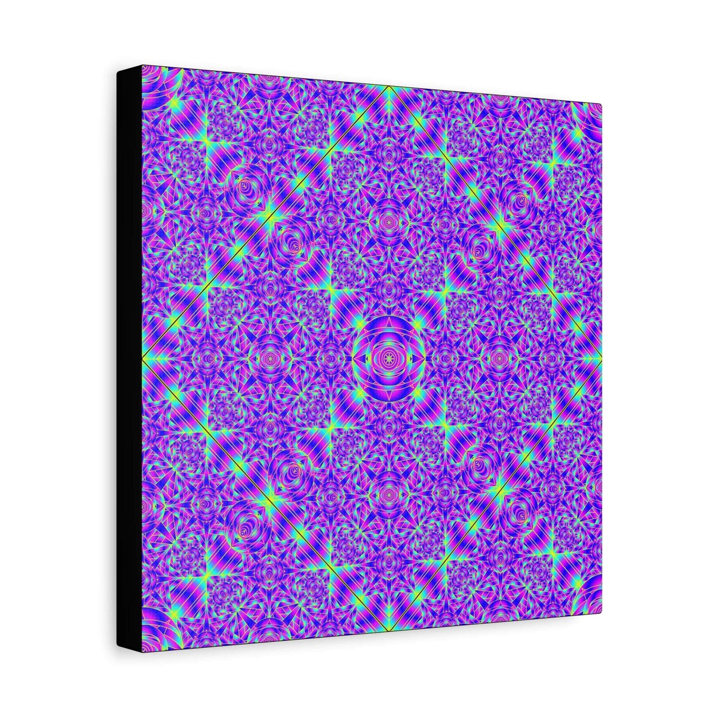 Kaleidoscope Purple Geometric Canvas