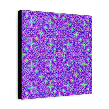 Kaleidoscope Purple Geometric Canvas