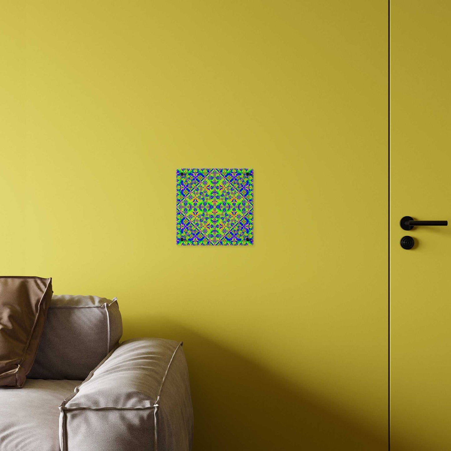 Psychedelic Kaleidoscope Acrylic Wall Art Panel