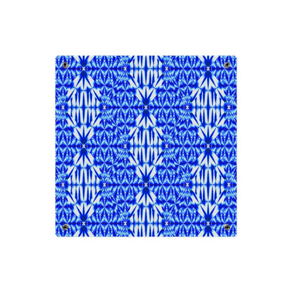 Blue Shibori Pattern Acrylic Wall Art Panel
