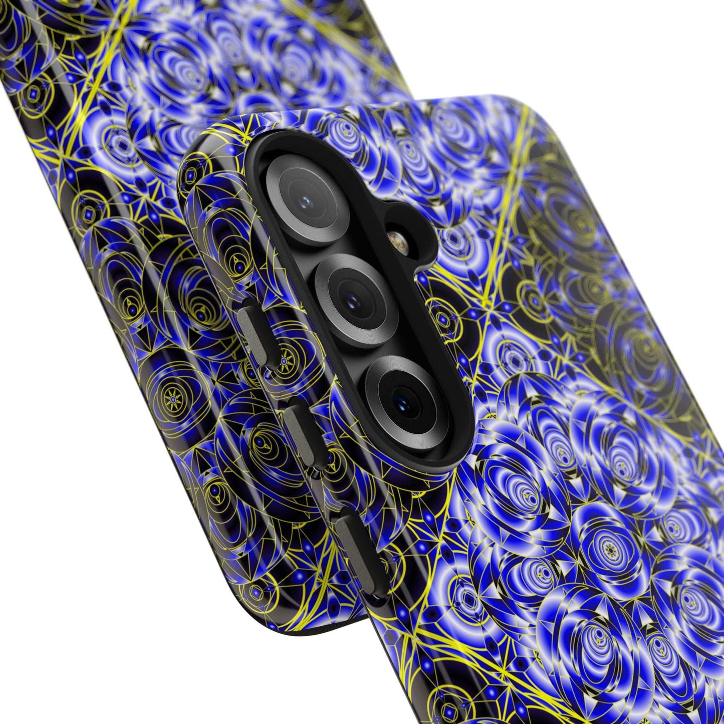 Blue Mandala Tough Phone Case — Personalized Name Option