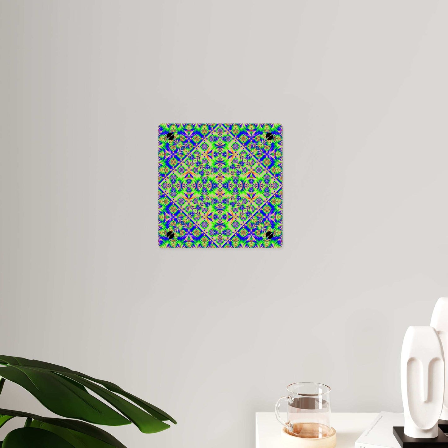 Psychedelic Kaleidoscope Acrylic Wall Art Panel