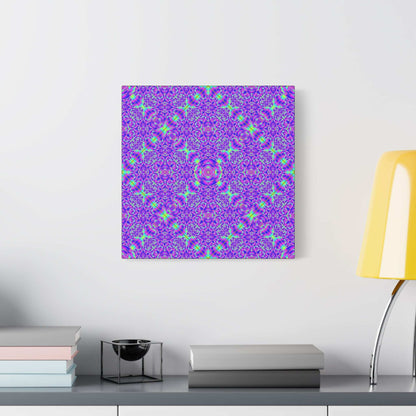 Kaleidoscope Purple Geometric Canvas