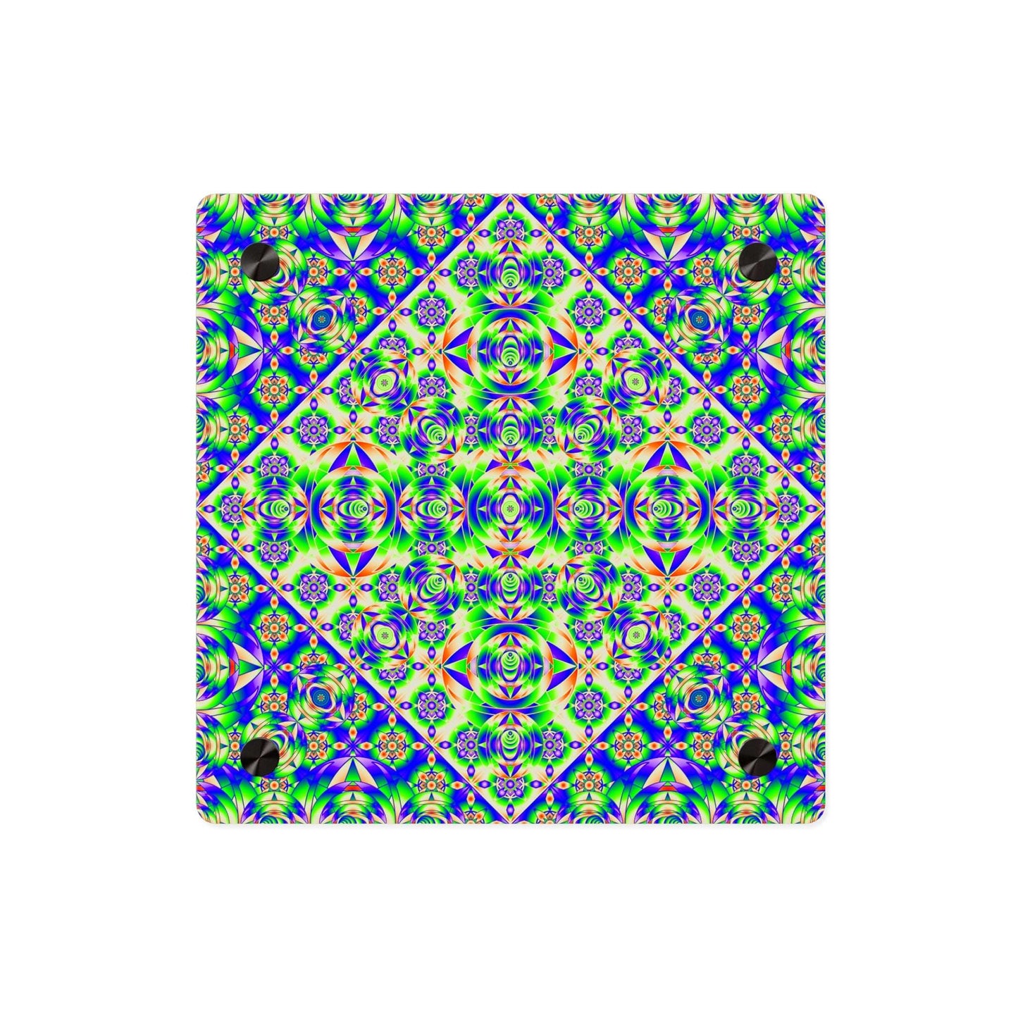Psychedelic Kaleidoscope Acrylic Wall Art Panel