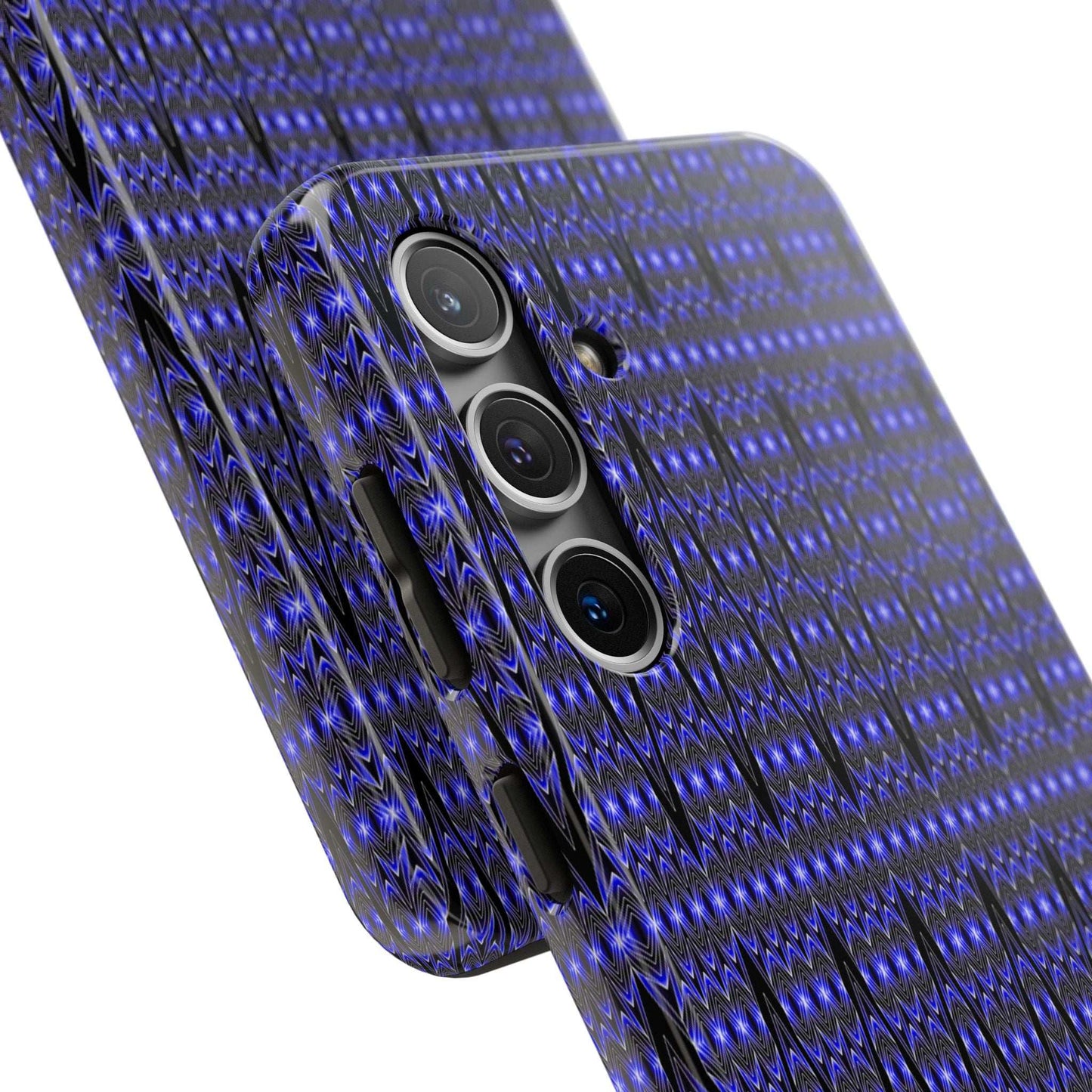 Personalized Blue Tribal Tough Phone Case — Custom Name Phone Case