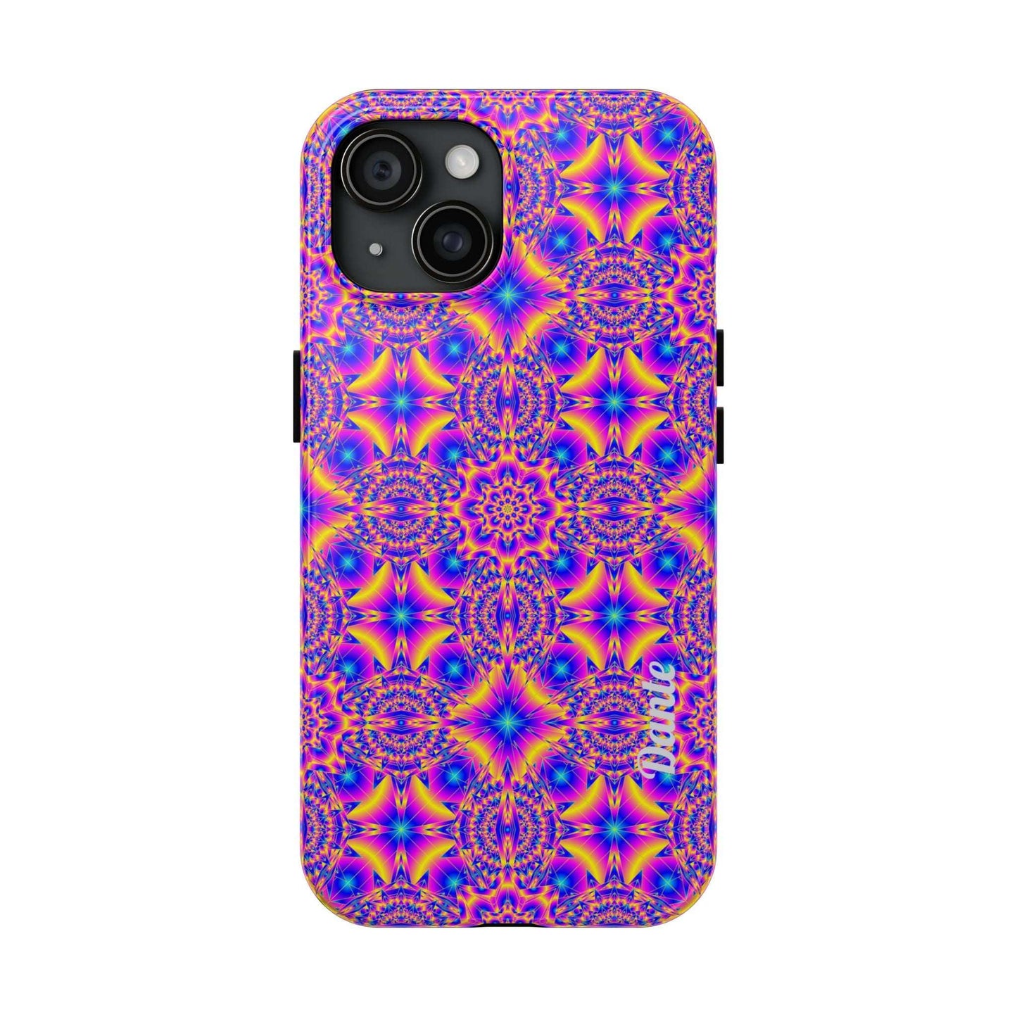Psychedelic Kaleidoscope Tough Phone Case — Vibrant Geometric Pattern