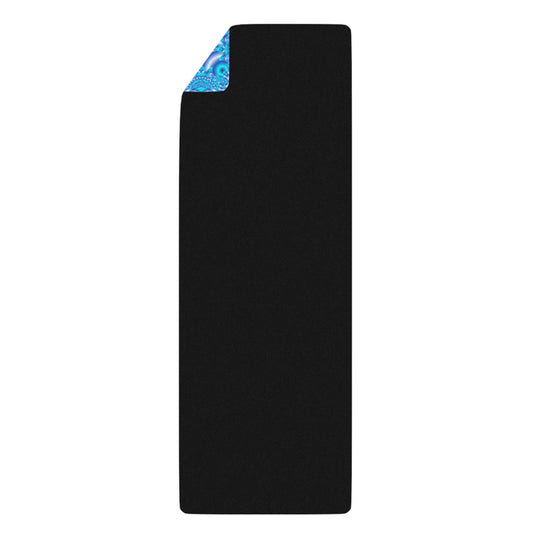 Blue Mandala Rubber Yoga Mat — Non-Slip Eco Fitness Mat