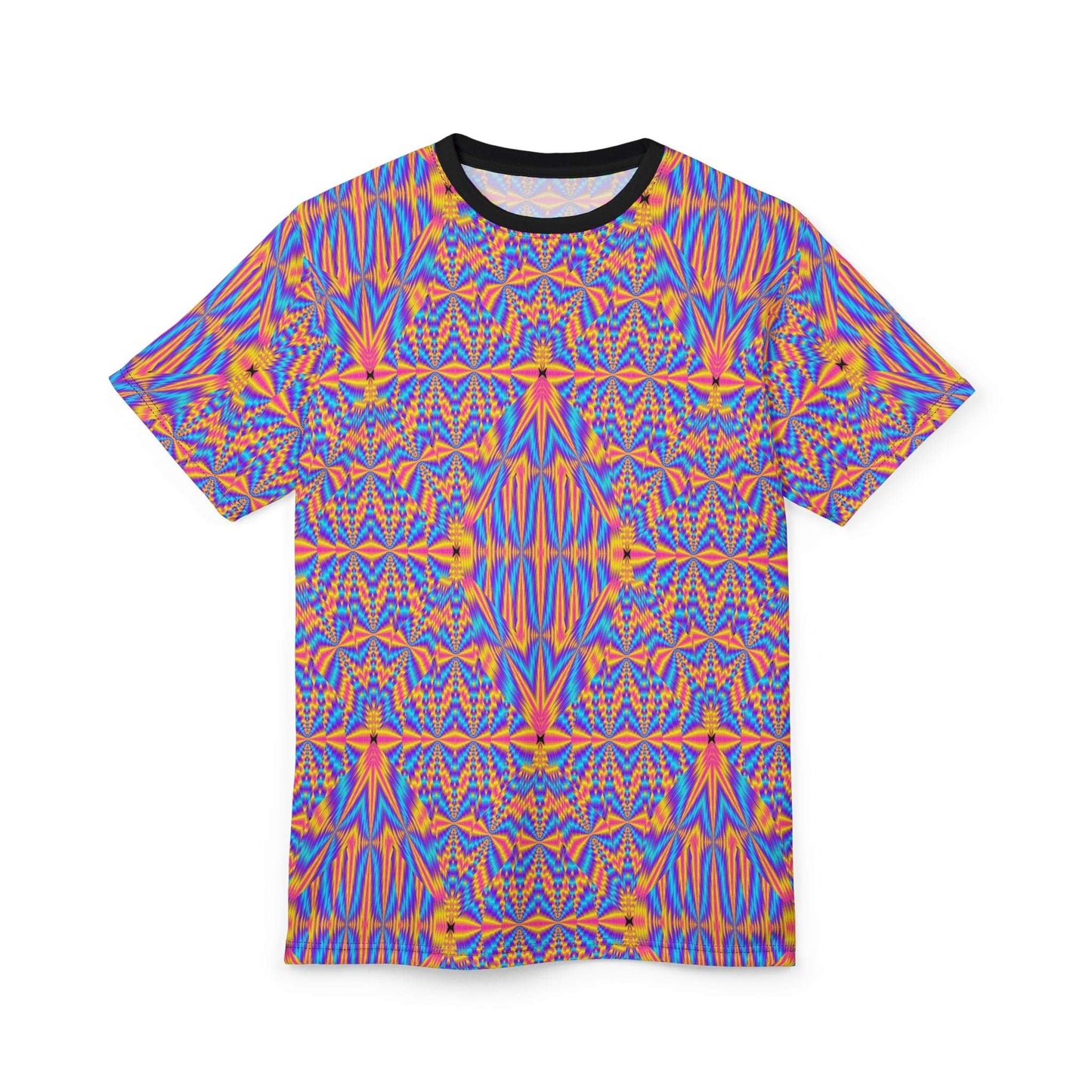 Psychedelic Kaleidoscope Tee — Vibrant All-Over Print Graphic T-Shirt