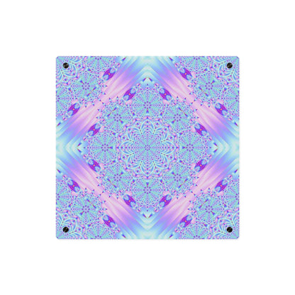 Acrylic Panel — Pastel Kaleidoscope Mandala Wall Art