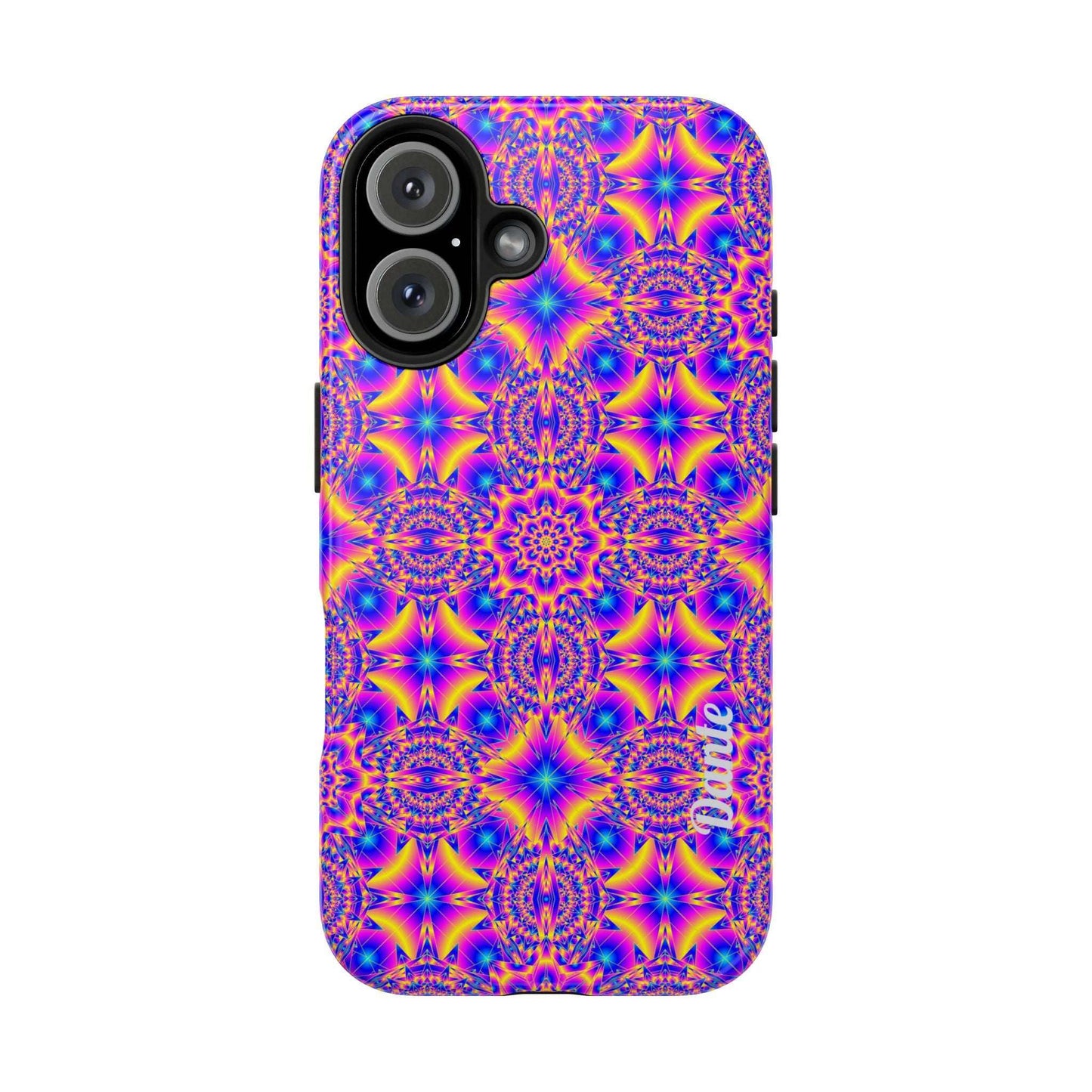 Psychedelic Kaleidoscope Tough Phone Case — Vibrant Geometric Pattern