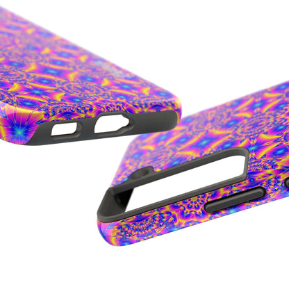 Psychedelic Kaleidoscope Tough Phone Case — Vibrant Geometric Pattern