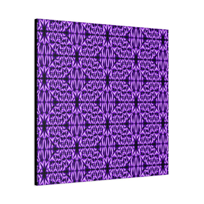 Purple Geometric Pattern Matte Canvas