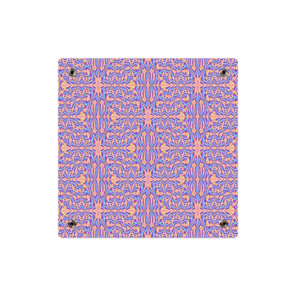 Acrylic Wall Art Panel — Pink & Blue Geometric Kaleidoscope