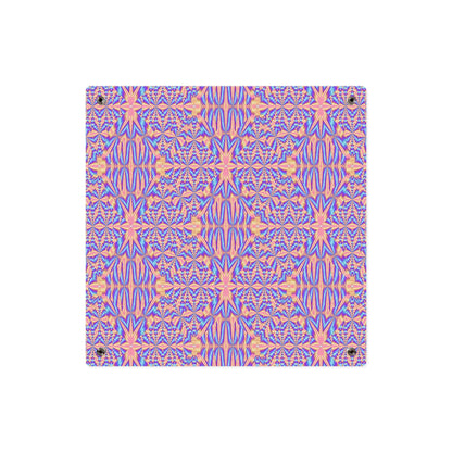 Acrylic Wall Art Panel — Pink & Blue Geometric Kaleidoscope