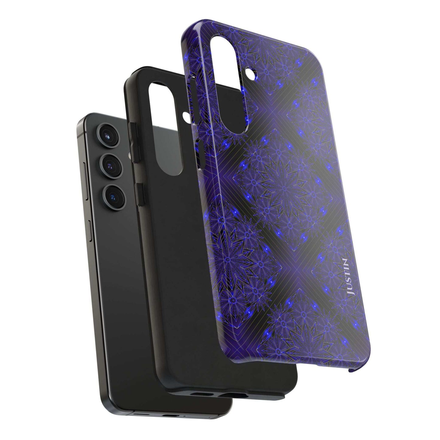 Blue Mandala Tough Phone Case — Protective Personalized Phone Cover