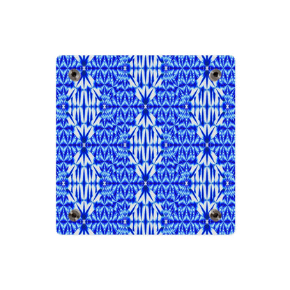 Blue Shibori Pattern Acrylic Wall Art Panel
