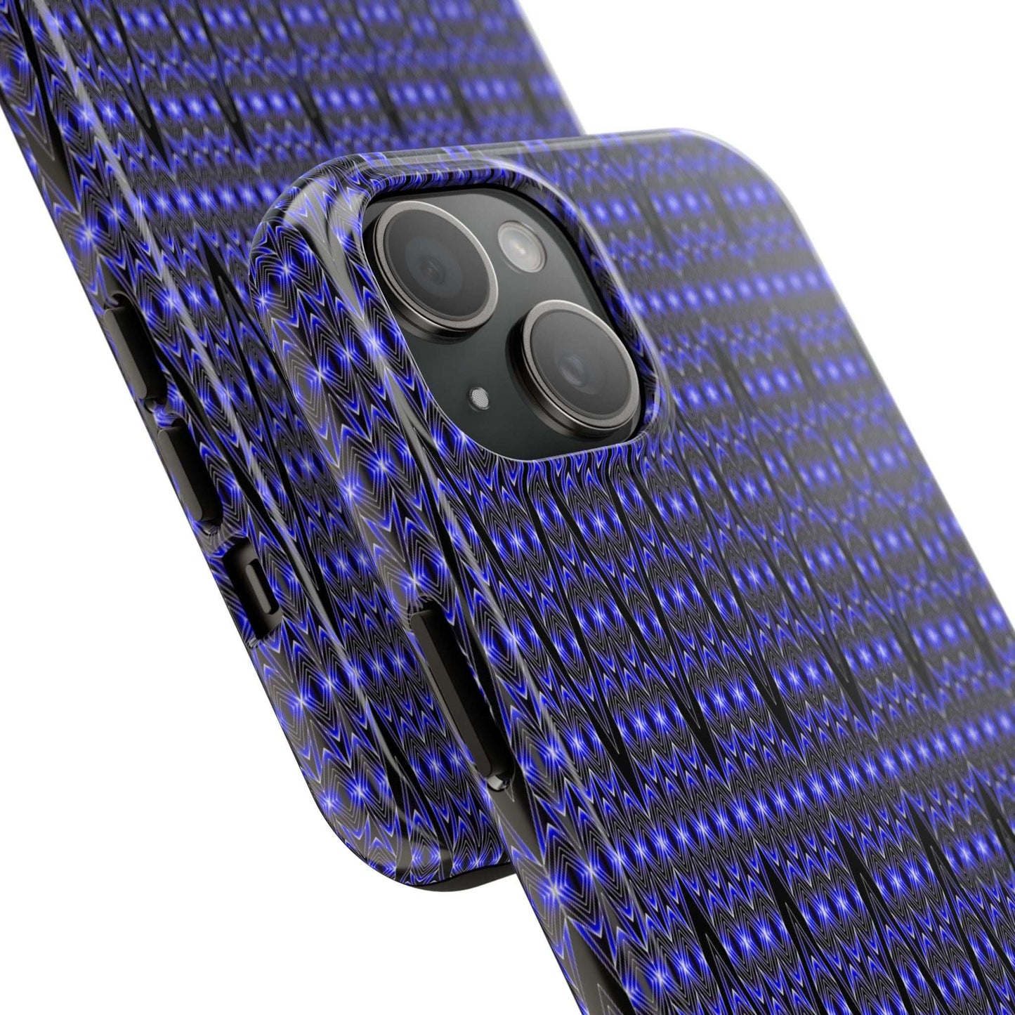 Personalized Blue Tribal Tough Phone Case — Custom Name Phone Case
