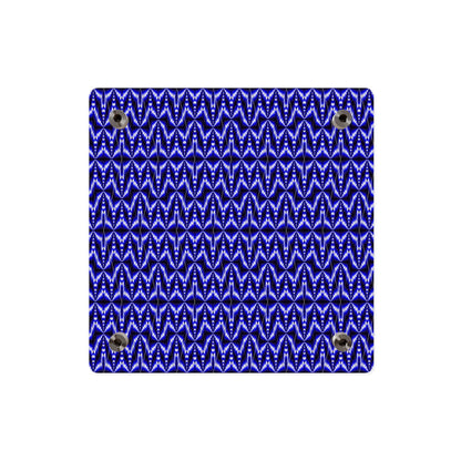 Blue Geometric Pattern Acrylic Wall Art Panel