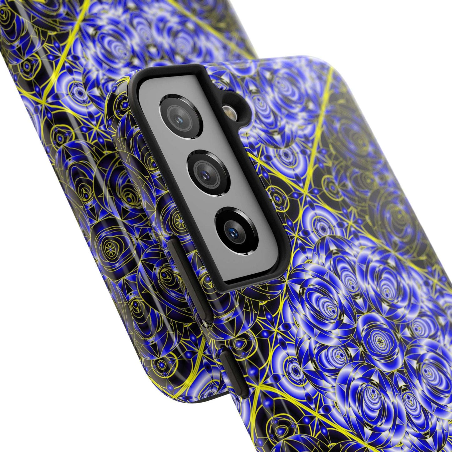 Blue Mandala Tough Phone Case — Personalized Name Option