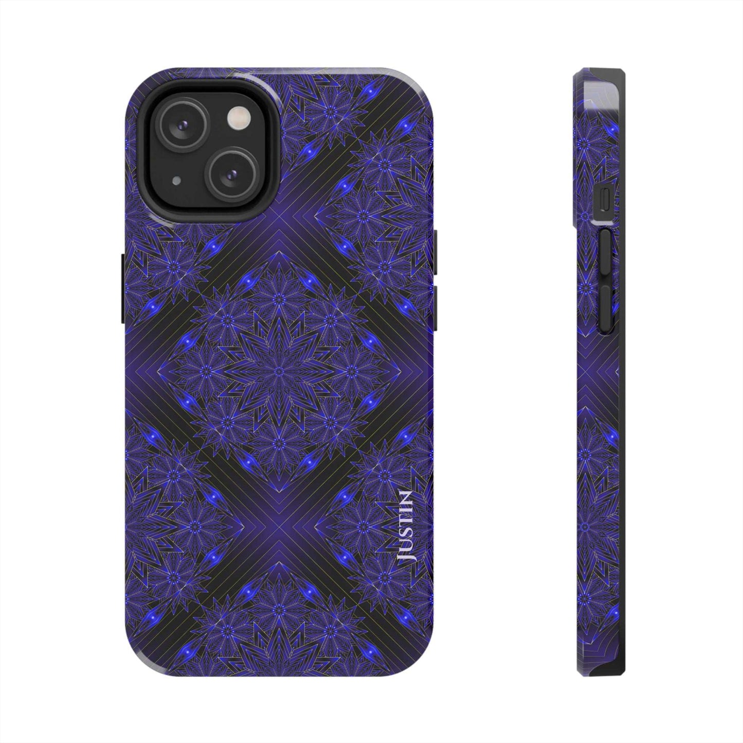 Blue Mandala Tough Phone Case — Protective Personalized Phone Cover