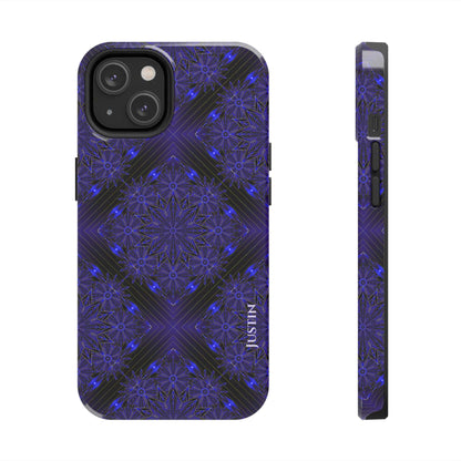 Blue Mandala Tough Phone Case — Protective Personalized Phone Cover