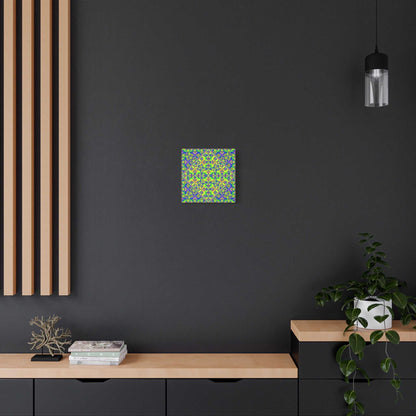 Psychedelic Kaleidoscope Matte Canvas Art — Vibrant Geometric Wall Decor