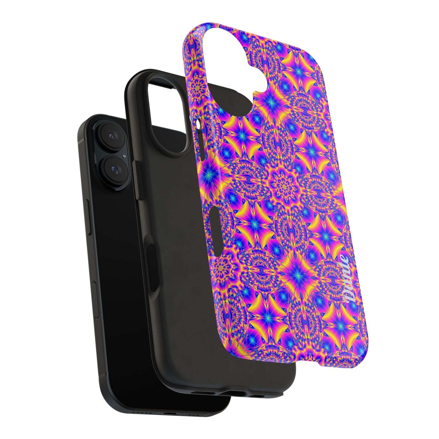 Psychedelic Kaleidoscope Tough Phone Case — Vibrant Geometric Pattern