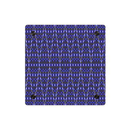 Blue Geometric Acrylic Wall Art Panel — Modern Abstract Pattern