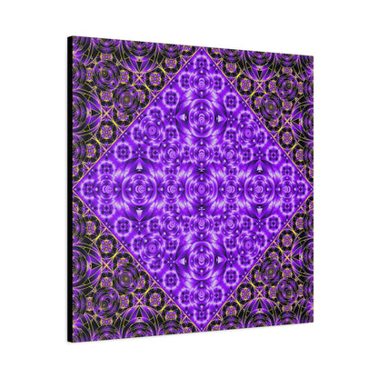Purple Kaleidoscope Canvas Art — Vibrant Geometric Wall Decor