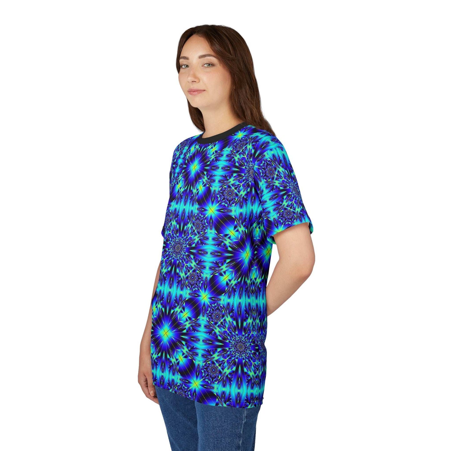 Blue Kaleidoscope All-Over Print Tee