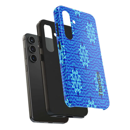 Blue Tribal Pattern Tough Phone Case