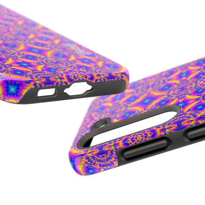 Psychedelic Kaleidoscope Tough Phone Case — Vibrant Geometric Pattern
