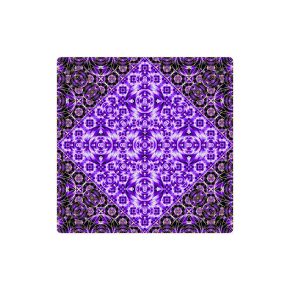Purple Kaleidoscope Acrylic Wall Art Panel — Geometric Mandala Decor