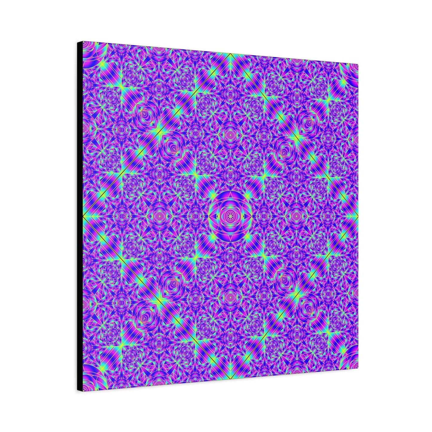 Kaleidoscope Purple Geometric Canvas