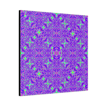 Kaleidoscope Purple Geometric Canvas