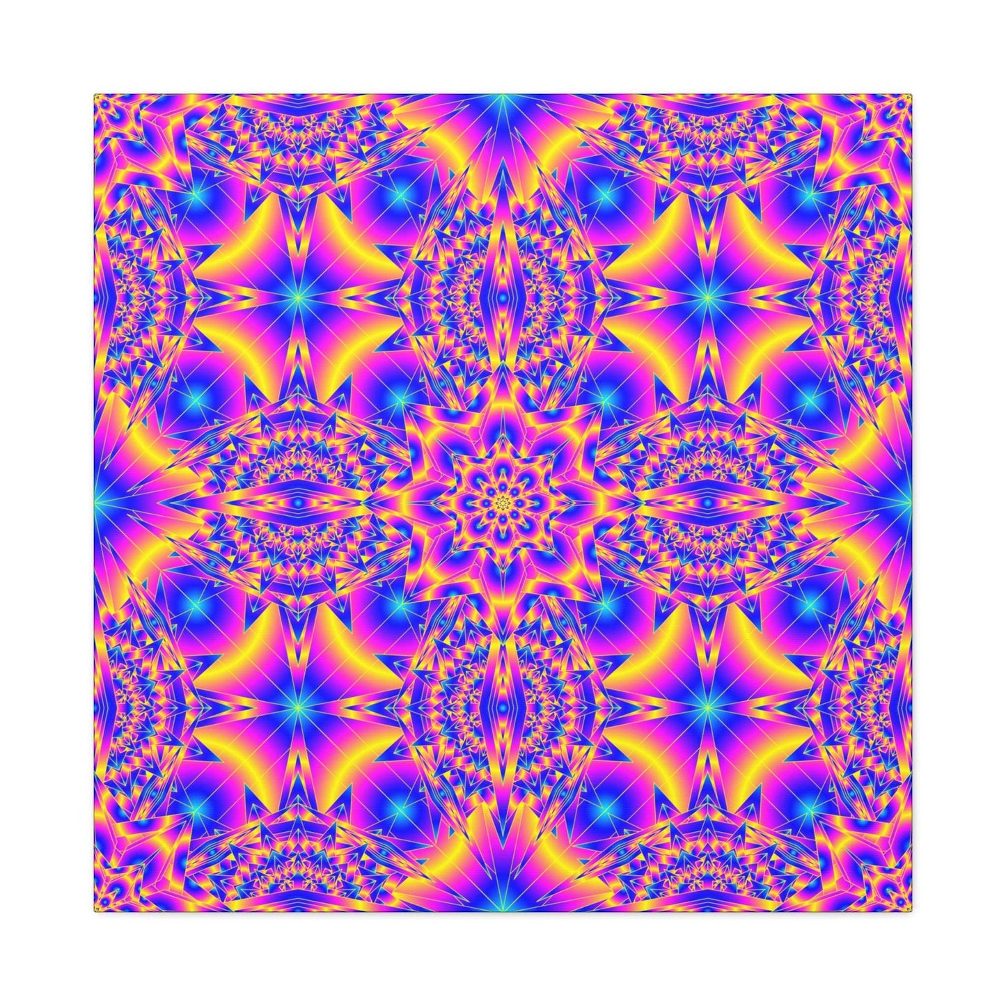 Psychedelic Kaleidoscope Canvas