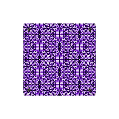 Purple Kaleidoscope Acrylic Wall Panel — Geometric Abstract Home Decor