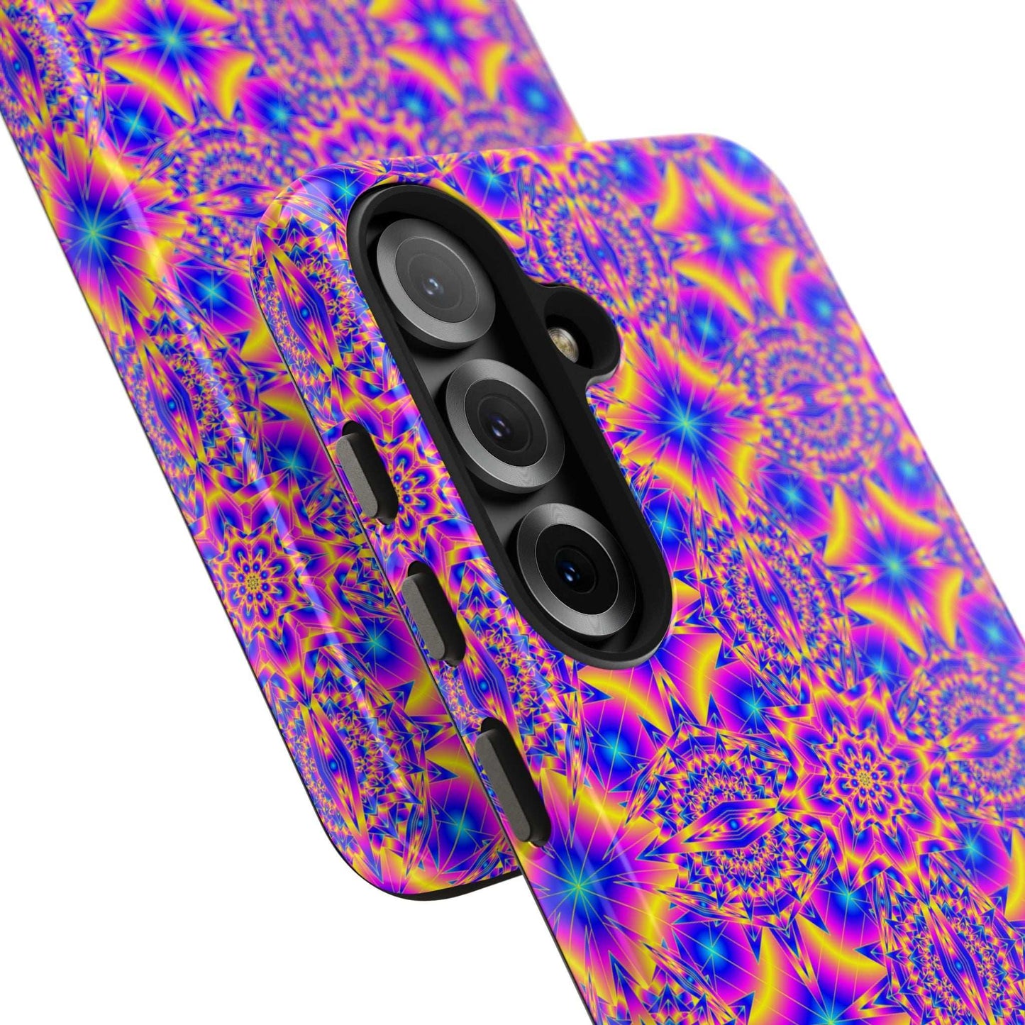 Psychedelic Kaleidoscope Tough Phone Case — Vibrant Geometric Pattern