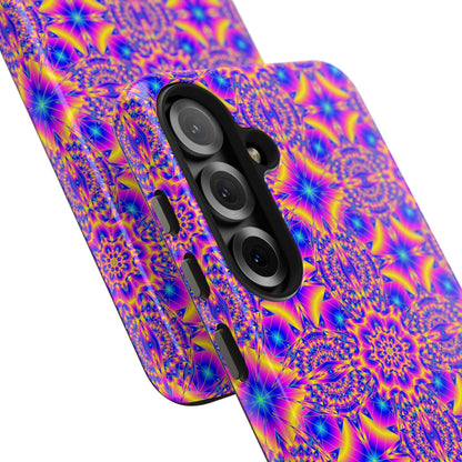 Psychedelic Kaleidoscope Tough Phone Case — Vibrant Geometric Pattern